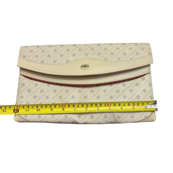Gucci authentic vintage monogram clutch bag canvas leather - Picture 10 of 14